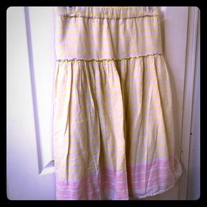 Yellow, tan & pink skirt sz XL by old navy
